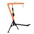 Macara telescopica pentru camioneta cu suport trepied, pivotanta la 360 de grade, Capacitate 450 kg, cric hidraulic, troliu manual, brat pliabil