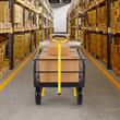 Carucior transport de mare capacitate, 2225 x 760 x 775 mm, Capacitate 635 kg, Otel, Roti gonflabile 13 inch, Laterale detasabile