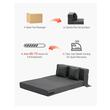 Canapea pentru doua persoane, max 200 kg, Extensibila, Husa detasabila lavabila, Dimensiuni extinse 1950 x 1005 x 150 mm, 2 perne