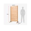 Paravan confidentialitate pentru gradina/casa, Lemn, 91 x 6.3 x 187 cm, Exterior/Interior, Maro
