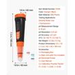 PH-metru, interval pH 0 la 14, testare a temperaturii de la 0,1 la 60°C, IP68