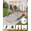 Rampa mobila de prag cu balustrada, Aluminiu, Capacitate max 200 kg