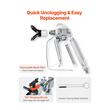 Pistol de vopsit cu 5 duze incluse 211, 315, 417, 517, 623, Otel/Aluminiu, 248 Bar