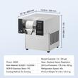 Masina profesionala de facut fulgi de zapada, Capacitate 80 kg/zi, 360 W, Rezervor 3 l, Otel inoxidabil