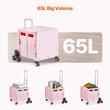 Carucior pliabil pentru scari, cu 10 roti, maxim 68 kg, greutate 3.9 kg, Cutie cu capac