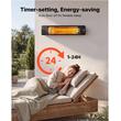 Incalzitor cu infrarosu, 2500 W, 3 x trepte caldura, telecomanda, panou de control