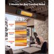 Incalzitor cu infrarosu, 2500 W, 3 x trepte caldura, telecomanda, panou de control