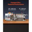 Strung pentru metal 650 W, 14 filete metrice si 10 filete imperiale, 220 x 402 mm, Viteza max ax 2500 rpm