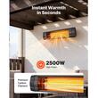Incalzitor cu infrarosu, 2500 W, 3 x trepte caldura, telecomanda, panou de control