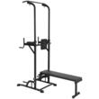 Aparat pentru tractiuni cu banca abdomen, max 200 kg, Otel, Inaltime reglabila pe 10 niveluri 1900-2300 mm