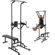 Aparat pentru tractiuni cu banca abdomen, max 200 kg, Otel, Inaltime reglabila pe 10 niveluri 1900-2300 mm