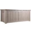 Lada depozitare accesorii gradina pentru exterior 455 l, Rattan artificial, Maro, 1220 x 545 x 623 mm, protectie UV