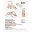 Spatiu de joaca Montessori 9in1 pentru copii, Lemn, Xilofon, Perna, Triunghi, Arc și Rampa, max 68 kg, Anti-rasturnare