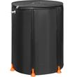Butoi pliabil pentru apa pluviala, Negru, Capacitate 379 L, 2 x robinete