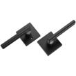 Set 6 manere usa, fara blocare, Reversibila, Silentios, Negru, 160 x 140 x 65 mm