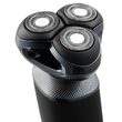 Aparat de ras cu acumulator Li-Ion, 3 capete rotative, oscilante, Lame Inox, 180 min, Trimmer placat cu titan, 5W