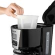 Cafetiera cu display digital, 1800 W, bol din sticla, capacitate 1.8 l, Negru