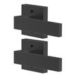 Set 2 manere usa, fara blocare, Fixe, Negru, 145 x 65 x 54 mm