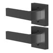 Set 2 manere usa, fara blocare, Fixe, Negru, 145 x 65 x 54 mm