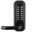 Yala mecanica cu cifru, fara baterii, impermeabila, pentru usi exterior, Zinc/Inox, 202.5 x 143 x 150 mm, Negru