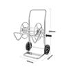 Carucior cu tambur pentru furtun, otel, dimensiune 650 x 500 x 890 mm, maxim 61 m pentru diametru de 5/8 inch