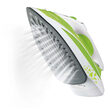 Fier de calcat, talpa ceramica, 2200 W, Abur, functie auto-curatare, Alb/Verde