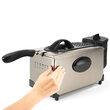 Friteuza cu ulei, Inox, 2100 W, capacitate 3 l, maner detasabil