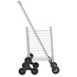 Carucior pliabil pentru scari cu cos de cumparaturi, 8 roti, maxim 40 kg, greutate 3.9 kg