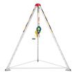 Trepied de salvare si lucru, protectia muncii in canalizari, Capacitate personal 300 kg, Lungime 20 m, Troliu manual, lant anti-rasturnare