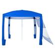 Pavilion gradina/plaja, Portabil 240x240 cm, 1 x perete lateral, Albastru, Protecție solara UPF 50+, Geanta, cadru otel, Inaltime reglabila