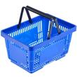 Set 12 cosuri de cumparaturi, capacitate 24 l, Albastru, 425 x 295 x 225 mm