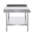 Masa de lucru Inox, pentru preparare alimente, 762x914x660 mm, 1 x rafturi