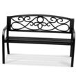 Banca pentru gradina, Metal, 53 x 127 x 82 cm, pentru 3 persoane, max 250 kg