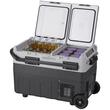 Frigider auto cu compresor, 40 l, 2 x zona racire, 708 x 440 x 473 mm, 12/24 V DC, 110-240 V AC, -20 ℃ pana la 20 ℃, Bluetooth, 60 W, USB