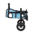 Carucior reabilitare pentru caini mici, 2 x roti mari, Reglabil Inaltime/ Lungime/Latime, Aluminiu, capacitate max 10 kg