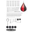 Suport pentru sac de box 2 in 1, Otel, 143x126x214 cm, Negru, max 65 kg, Inaltime reglabila 179-214 cm