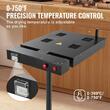 Uscator flash pentru imprimare prin serigrafie, 47 x 63.5 cm, 3600 W, control temperatura 0 la 400 C, Otel, Inaltime reglabila 77-109 cm