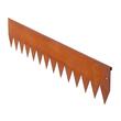 Set 6 x Borduri din Otel Corten, Lungime totala 6 m, Inaltime 15 cm, Grosime 1.2 mm, 8 x cleme conectare