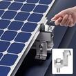 Set 40 cleme de capat Z, Reglabile, pentru panouri solare 100-300 W, Aluminiu, 50 x 45.5 x 34.3 mm