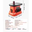 Slefuitor oscilant cu ax, 2000 rpm, 6 x mansoane 12.7-76.2 mm, masa de lucru din fonta 397 x 295 mm