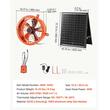 Ventilator solar pentru mansarda, 300 mm diametru, debit 1529,1 m³ / h, Otel