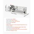 Strung pentru metal 1100 W, 8 filete metrice si 8 filete imperiale, 220 x 762 mm, Viteza max ax 3000 rpm