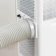 Aparat de aer conditionat portabil, Pompa de caldura, 12000 BTU, 4 moduri  Ventilator, Racire, Incalzire si Dezumidificare, telecomanda, Roti