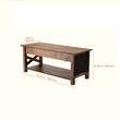 Masuta de cafea Lift Top, 2 in 1 Desktop birou Extensibil in 2 parti, 1200 x 500 x 500 mm, Maro, buzunare depozitare