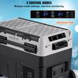 Frigider auto cu compresor, 50 l, 2 x zona racire, 708 x 440 x 551 mm, 12/24 V DC, 110-240 V AC, -20 ℃ pana la 20 ℃, Bluetooth, 60 W, USB