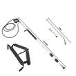 Lance telescopica pentru masini de spalat cu presiune, 5 duze, Lungime de lucru 1.5-5.4 m, max 275 Bar, Aluminiu/Inox