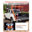 Macara telescopica pentru camioneta cu suport trepied, pivotanta la 360 de grade, Capacitate 680 kg, cric hidraulic, troliu manual, brat pliabil