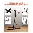 Suport pentru sac de box 2 in 1, Otel, 143x126x214 cm, Negru, max 65 kg, Inaltime reglabila 179-214 cm