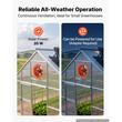 Ventilator solar pentru mansarda, 300 mm diametru, debit 1529,1 m³ / h, Otel