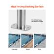 Scara pentru piscine, Inox, 3 trepte, balustrade dubla, max 120 kg, dimensiune 655 x 600 x 1580 mm